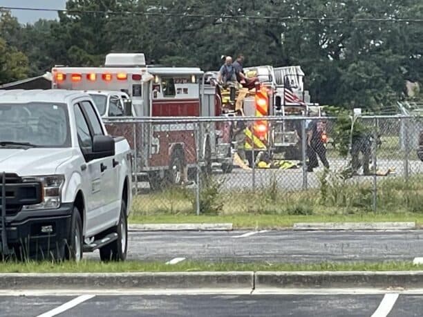 Roof Fire Damages Georgetown County School Administration Building in South Carolina